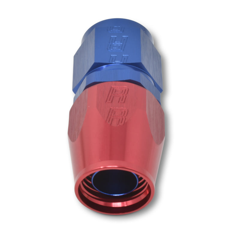 Russell Performance -20 AN Red/Blue Straight Full Flow Hose End