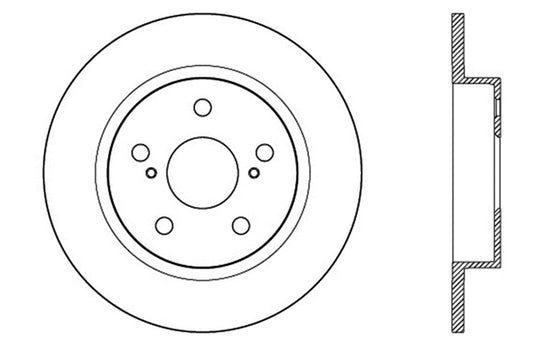 StopTech SportStop 10-13 Scion tC Slotted & Drilled Right Rear Rotor