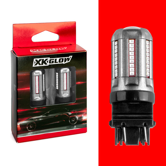 XK Glow 2pc Red 3157 Auto Bulb