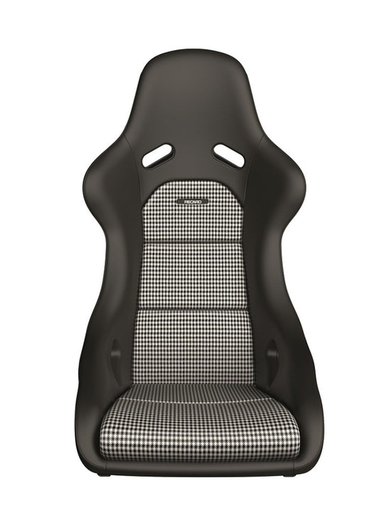 Recaro Classic Pole Position ABE Seat - Black Leather/Pepita Fabric