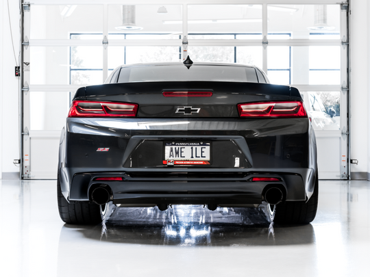 AWE Tuning 16-19 Chevrolet Camaro SS Axle-back Exhaust - Track Edition (Diamond Black Tips)