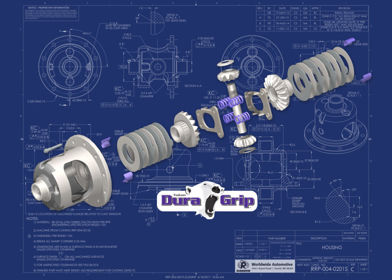 Yukon Gear Trac-Loc For Ford 8in Wtih 31 Spline Axles. Street Design