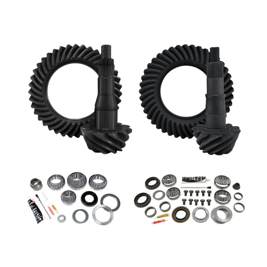 Yukon Gear & Install Kit Package for 11-19 Ford F150 9.75in Front & Rear 4.11 Ratio