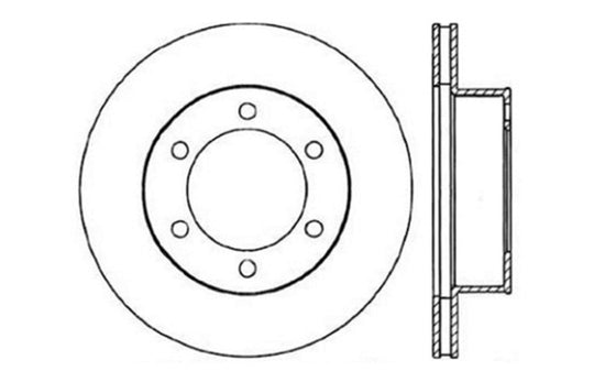 StopTech 95-03 Toyota Tacoma (6 Lug) / 96-00 4Runner Front Left Slotted & Drilled Rotor