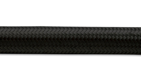 Vibrant -10 AN Black Nylon Braided Flex Hose .56in ID (50 foot roll)