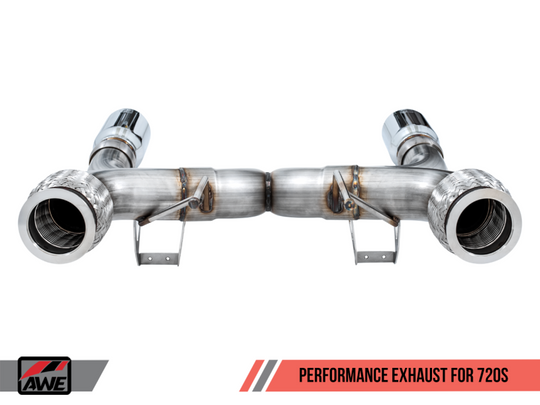 AWE Tuning McLaren 720S Performance Exhaust - Chrome Silver Tips