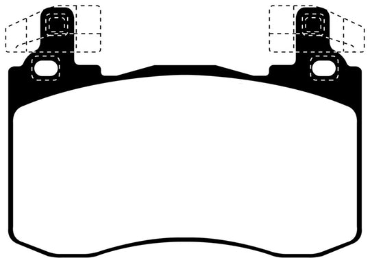 EBC 2019+ Genesis G70 2.0T (Brembo) Yellowstuff Front Brake Pads