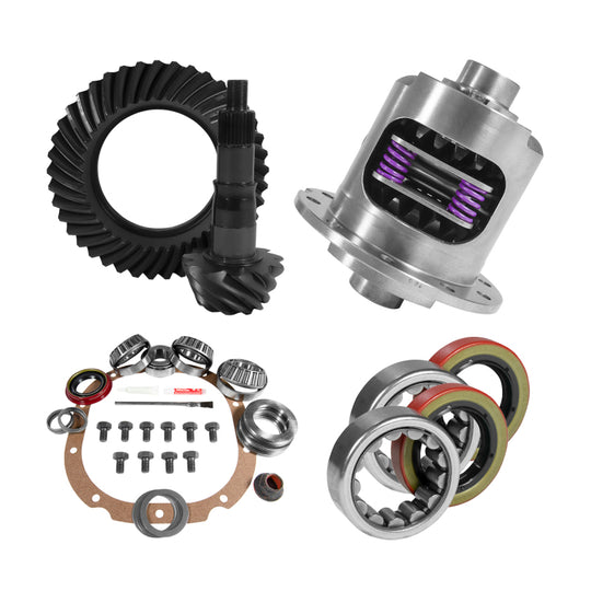 Yukon 8.8in Ford 4.56 Rear Ring & Pinion Install Kit 31 Spline Positraction 2.53in Axle Bearings