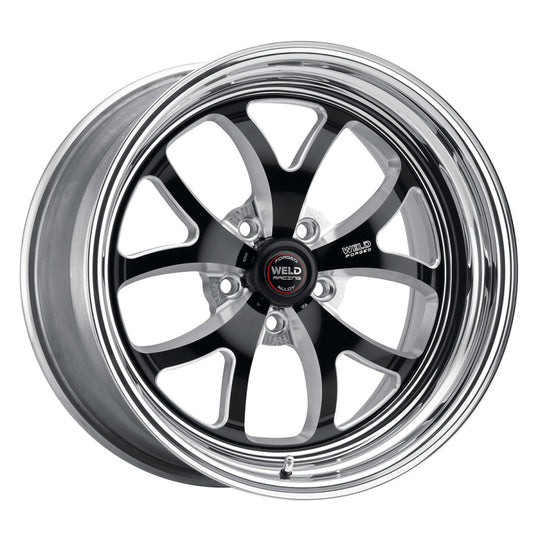 Weld S76 18x11 / 5x4.75 BP / 5.2in. BS Black Wheel (Low Pad) - Non-Beadlock