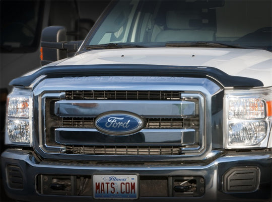 WeatherTech 11+ GMC Sierra HD Stone and Bug Deflector - Dark Smoke