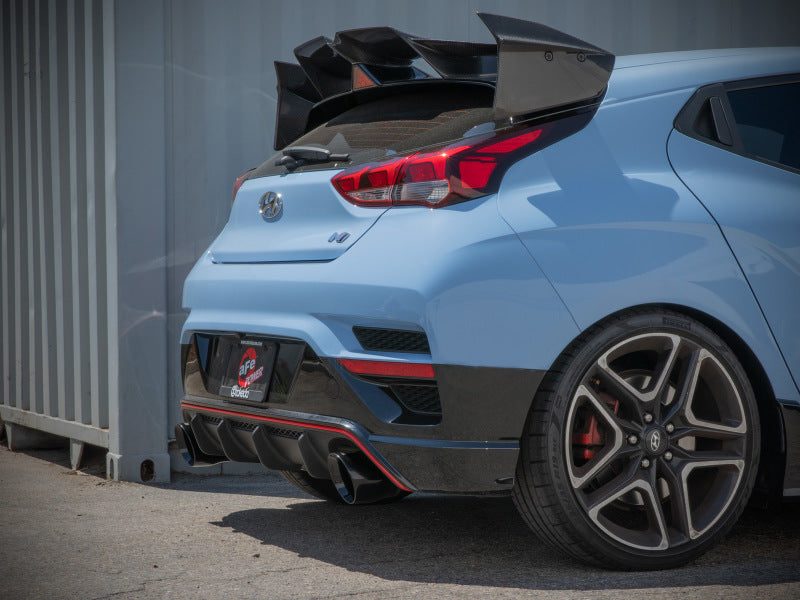 aFe 21-22 Hyundai Veloster N L4-2.0L Takeda 3in 304 SS Axle-Back Exhaust System w/ Black Tip