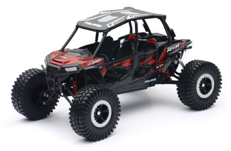 New Ray Toys Polaris RZR XP4 Rock Crawler (Titanium Metallic)/ Scale - 1:18