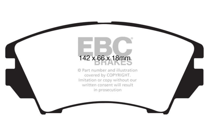 EBC 10+ Buick Allure (Canada) 3.0 Ultimax2 Front Brake Pads