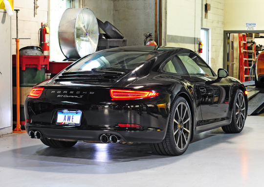AWE Tuning Porsche 991 SwitchPath Exhaust for PSE Cars Chrome Silver Tips