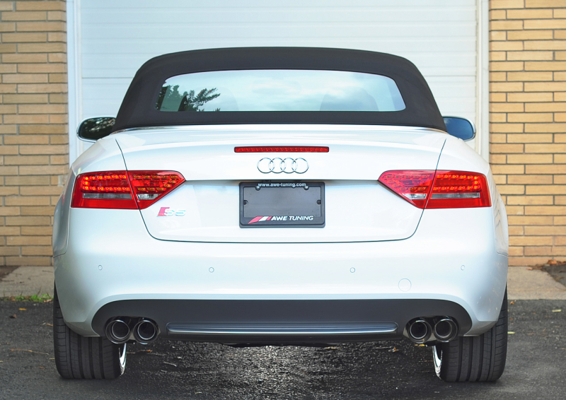 AWE Tuning B8 / B8.5 S5 Cabrio Touring Edition Exhaust - Non-Resonated - Diamond Black Tips