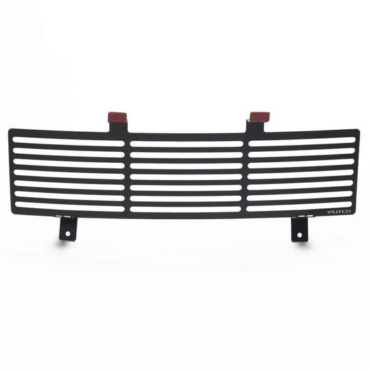 Putco 11-16 Ford SuperDuty - Stainless Steel Black Bar Design Bumper Grille Inserts