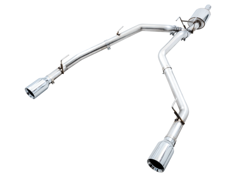 AWE Tuning 09-18 RAM 1500 5.7L (w/Cutouts) 0FG Dual Rear Exit Cat-Back Exhaust - Chrome Silver Tips