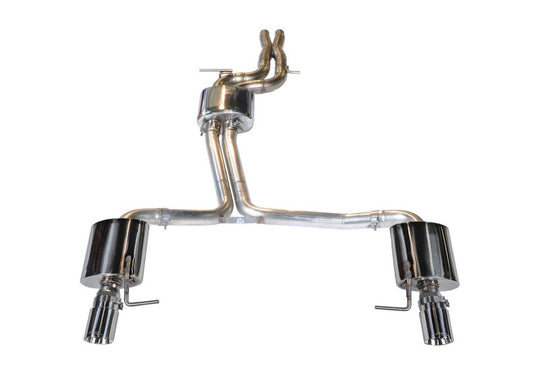 AWE Tuning Audi C7 A7 3.0T Touring Edition Exhaust - Dual Outlet Chrome Silver Tips
