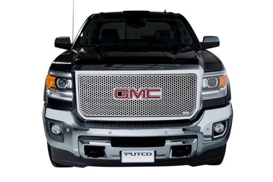 Putco 15-19 GMC Sierra HD (Does not Fit inAll terrain Modelin) Punch Stainless Steel Grilles