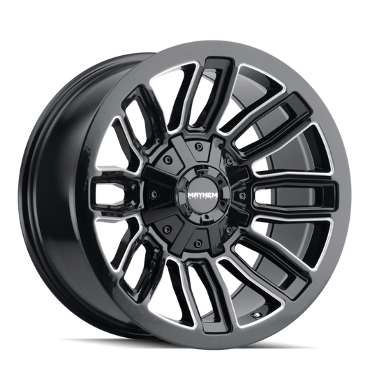 Mayhem 8108 Decoy 20x10 / 6x135 BP / -19mm Offset / 106mm Hub Black w/ Milled Spokes Wheel