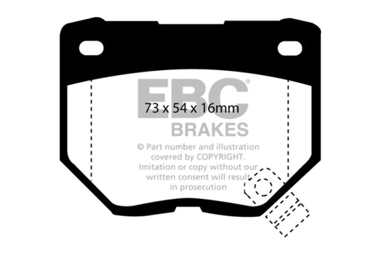 EBC 89-95 Nissan Skyline (R32) 2.6 Twin Turbo GT-R Ultimax2 Rear Brake Pads