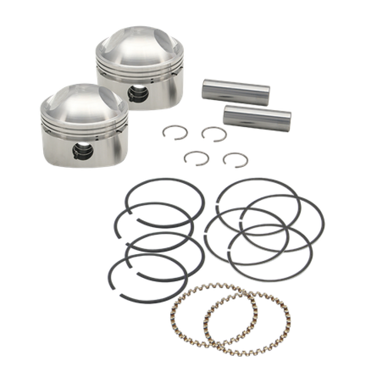 S&amp;S Cycle 36-84 BT 3-7/16in x Up To 4-3/4in Stroke Piston Set - .060in