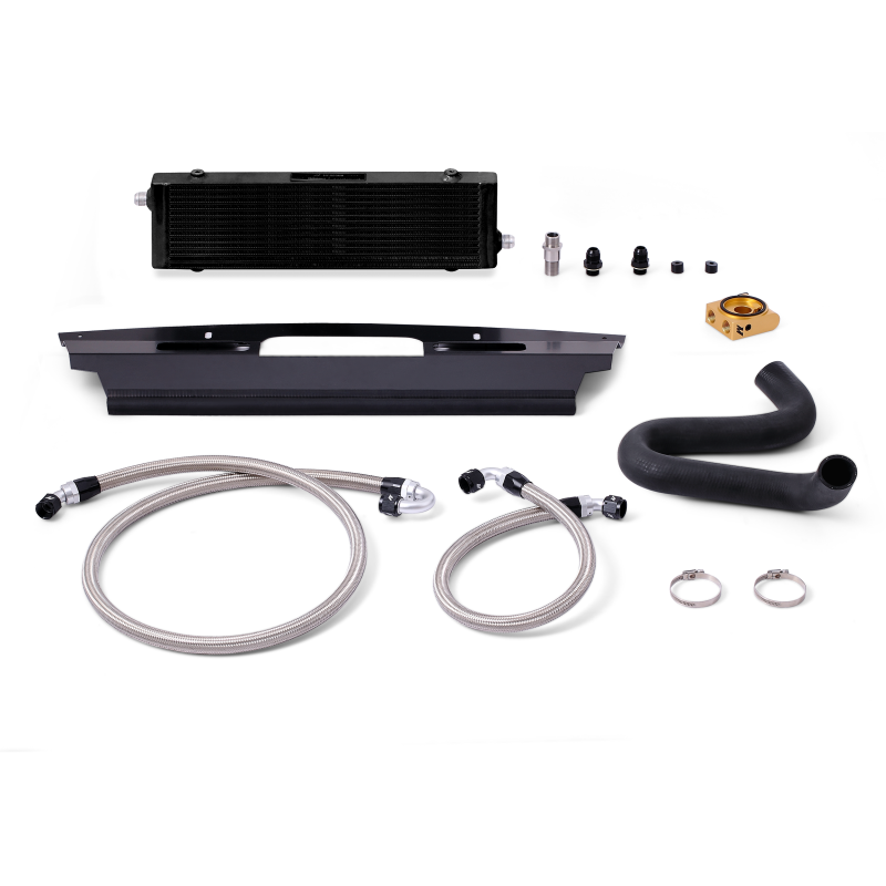 Mishimoto 2015+ Ford Mustang GT Thermostatic Oil Cooler Kit - Black