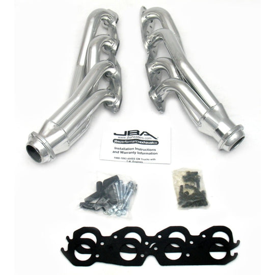 JBA 88-93 GM Truck 7.4L BBC w/o A.I.R. 1-3/4in Primary Silver Ctd Cat4Ward Header