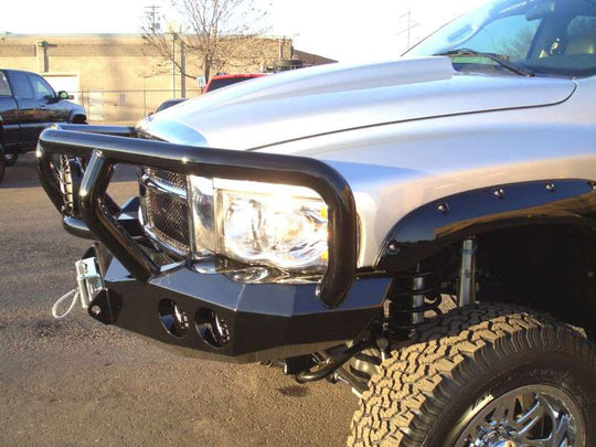 Road Armor 03-05 Dodge 2500 Stealth Front Winch Bumper w/Titan II Guard - Tex Blk