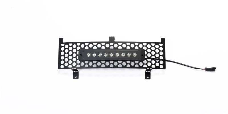 Putco 15-19 Chevy Silv HD SS Black Punch Design Bumper Grille Insert w/ Curved Flush 10in Light Bar