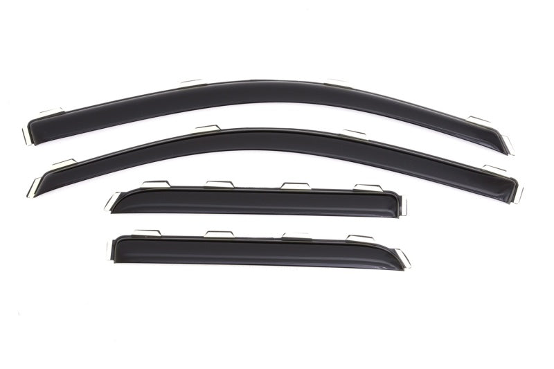 AVS 15-18 Chevy Silverado 2500 Ext. Cab Ventvisor Front &amp; Rear Window Deflectors 4pc - Smoke