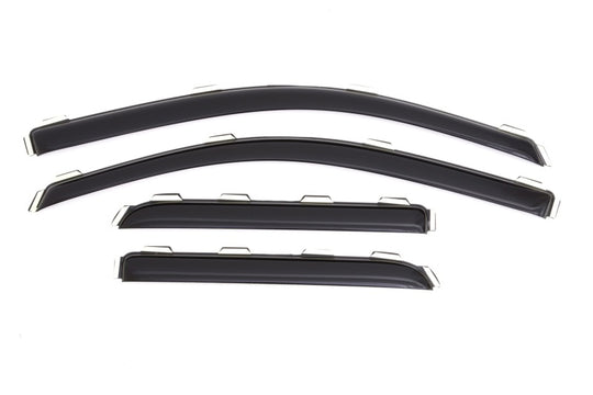 AVS 15-18 Chevy Silverado 2500 Ext. Cab Ventvisor Front &amp; Rear Window Deflectors 4pc - Smoke