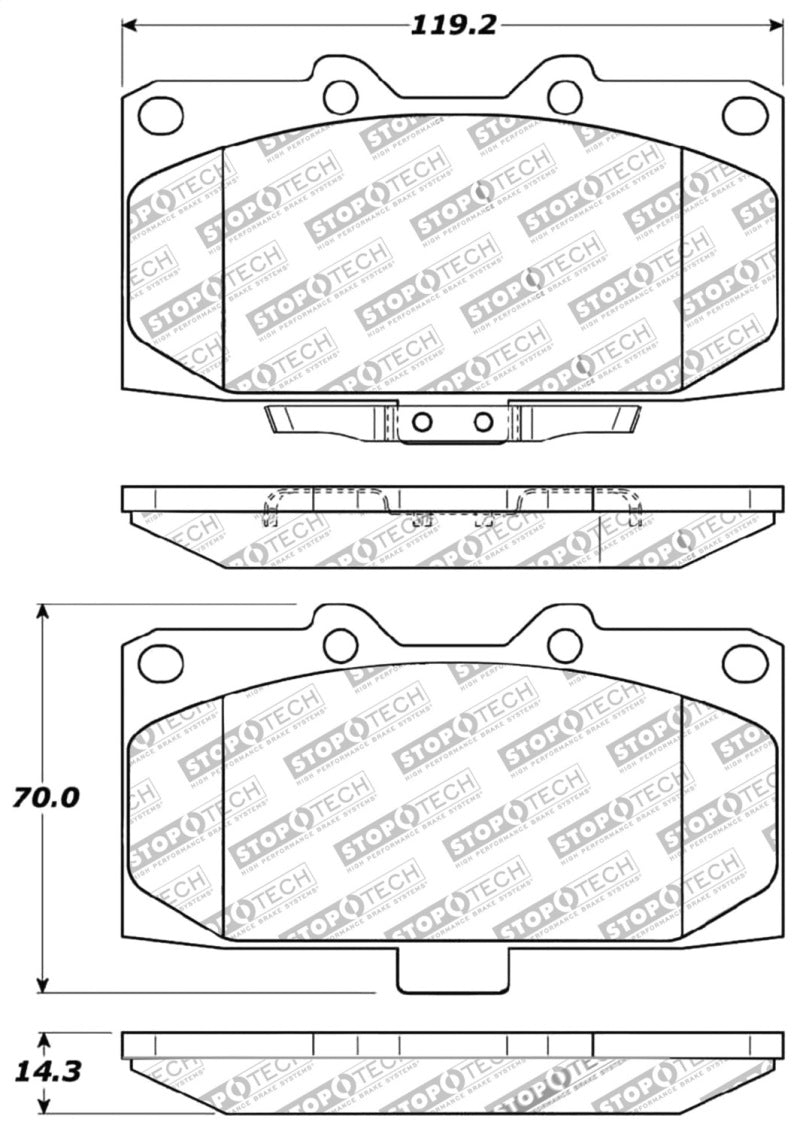 StopTech Performance 06-07 Subaru Impreza WRX/WRX STi Front Brake Pads