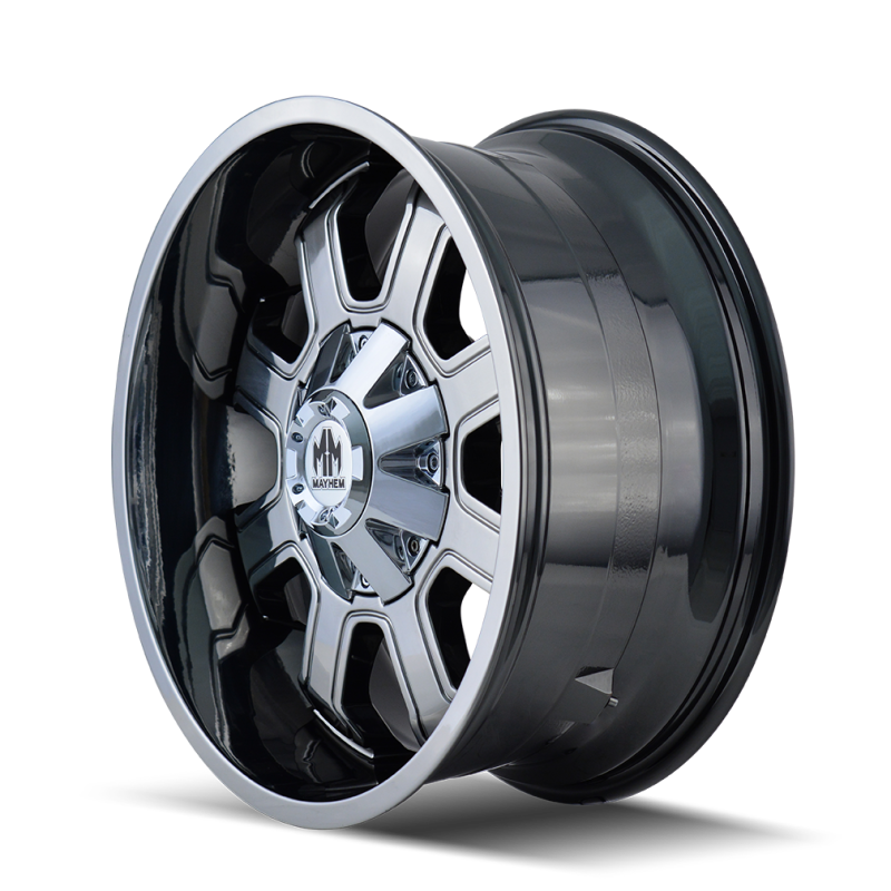 Mayhem 8103 Fierce 20x9 / 8x165.1 BP / 18mm Offset / 130.8mm Hub Chrome Wheel