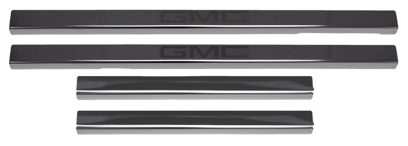 Putco 2020 GMC Sierra LD/HD - Crew Cab w/ GMC Etching (4pc) Black Platinum Door Sills