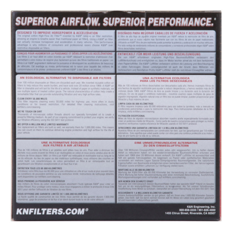 K&N Yamaha Dragstar/V-Star Classic, Custom, Silverado/Dragstar Classic Replacement Air Filte