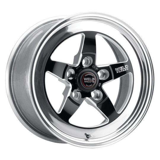 Weld S71 15x6 / 5x5 BP / 4.5in. BS Black Wheel (Low Pad) - Non-Beadlock