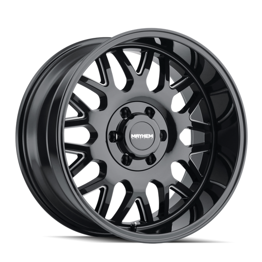 Mayhem 8110 Tripwire 20x10 / 6x135 BP / -19mm Offset / 87.1mm Hub Black w/ Milled Spokes Wheel