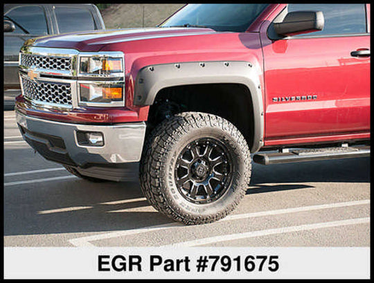 EGR 14+ Chev Silverado 5ft Bed Bolt-On Look Fender Flares - Set - Matte