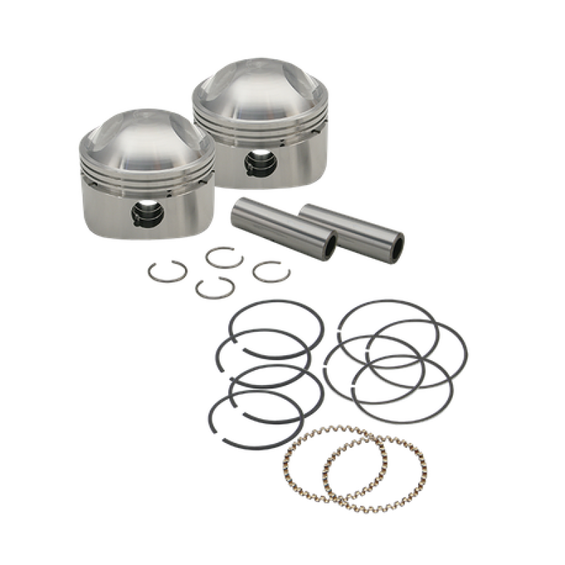 S&amp;S Cycle 36-84 BT 3-7/16in x Up To 4-3/4in Stroke HC Piston Set - .070in