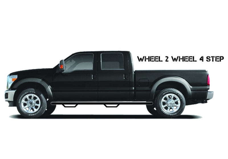 N-Fab Nerf Step 05-15 Toyota Tacoma Access Cab 6ft Bed - Tex. Black - W2W - SRW - 2in