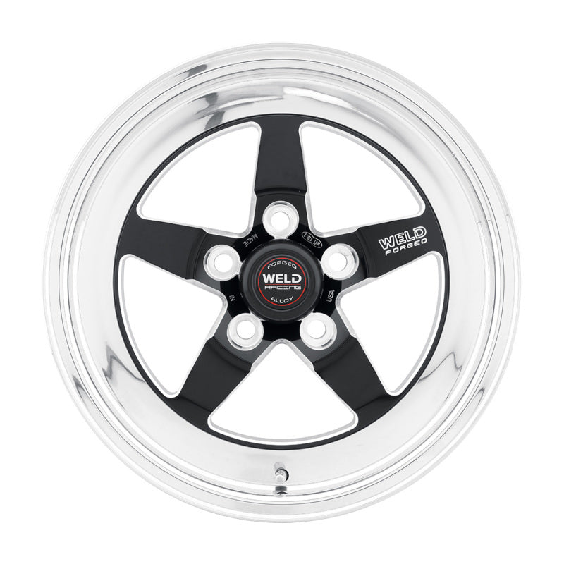 Weld S71 15x14.33 / 5x4.5 BP / 6.5in. BS Black Wheel (Medium Pad) - Non-Beadlock