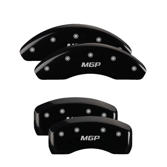 MGP 4 Caliper Covers Engraved Front Honda Rear H Logo Black Finish Silver Char 2018 Honda Accord