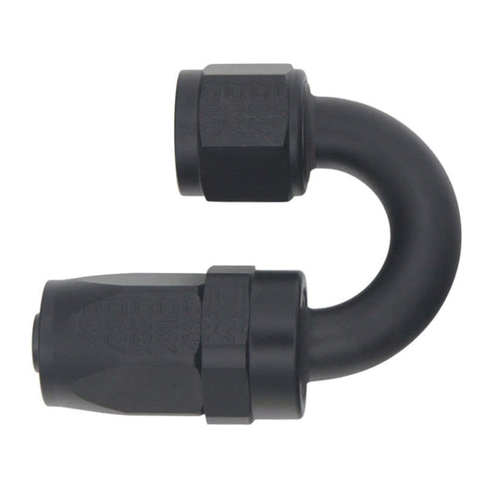 DeatschWerks 8AN Female Swivel 180-Degree Hose End CPE - Anodized Matte Black