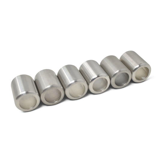 Russell Performance -8 AN Stainless Steel Crimp Collars (O.D. 0.700) (6 Per Pack)