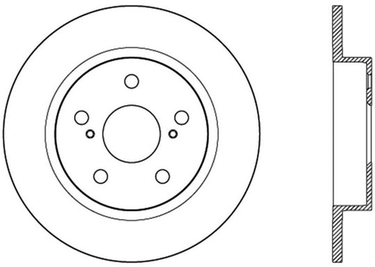 StopTech 11-13 Scion tC Rear Slotted Left Sport Brake Rotor