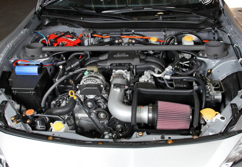 K&amp;N 13 Subaru BRZ 2.0L / 13 Scion FR-S 2.0L Silver 69 Series Typhoon Intake