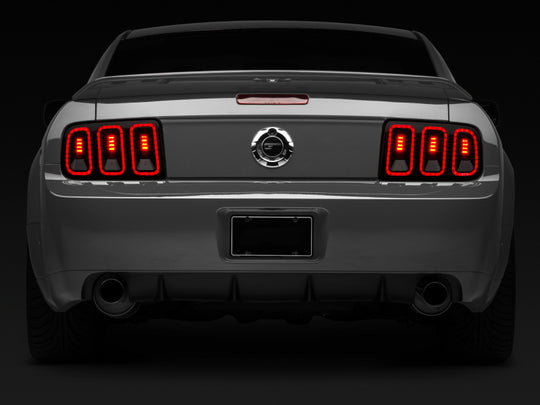 Raxiom 05-09 Ford Mustang Gen5 Tail Lights- Black Housing (Smoked Lens)