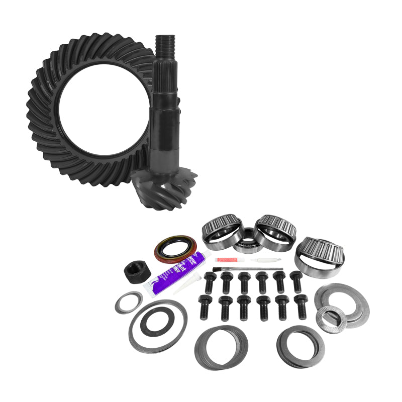 Yukon 11.25in Dana 80 Thin 3.73 Rear Ring & Pinion Install Kit 4.125in OD Bearing