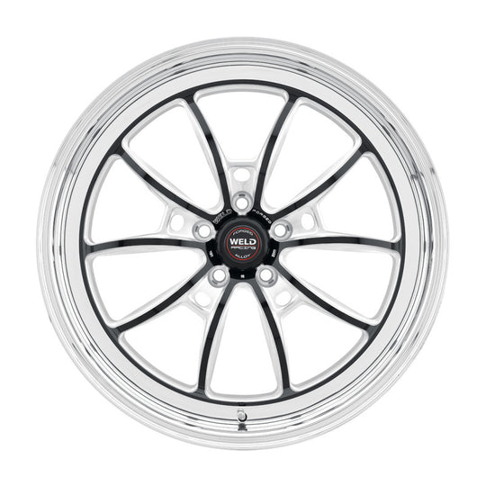 Weld S80 17x11 / 5x115 BP / 6.2in BS Black Wheel (High Pad) - Non-Beadlock